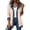 Beige, variant on Casual Loose Button Down Denim Patchwork Collared Shirt Jacket Women Long Sleeve Jean Shacket Cardigan Black XL