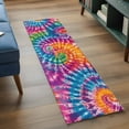 thumbnail image 4 of Colorful Runner Rug 2x6 FT,Non Slip Hallway Rugs,Ethnic Modern Abstract Watercolor Tie-Dye Washable Soft Floor Carpet Throw Runner Carpet Long Rugs for Entryway Kitchen Bedside Sliding Door, 4 of 8