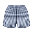 thumbnail image 5 of WAYUTE Womens Shorts Cute Plaid Print Button Front Straight Leg Home Bottoms Shorts Holiday Casual Versatile Summer Dailywear, 5 of 5