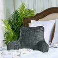 thumbnail image 5 of Home Soft Things DO-IT-YOURSELF Textured Velvet Bedrest Pillow - Peat - 20" x 18" x 17", 5 of 8