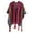 Hot Pink, variant on Shawl Wraps For Women Winter Women's Autumn And Winter New Thickened Knitted Tassel Retro Split Shawl Scarf