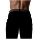 thumbnail image 4 of Pantalones largos para hombre, de color liso, elásticos, ajustados, de corte bajo, informales, transpirables, para hombre, 4 of 6