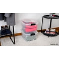 thumbnail image 2 of JOY Caja de Almacenamiento de Plástico con Broches de Seguridad, Paquete de 2, Capacidad de 20 Litros + 3 Litros en la Tapa! Ideal para Organizar Ropa, Juguetes y Todos Tus Objetos (45x34x2, 2 of 6