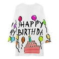 thumbnail image 3 of Happy Birthday! Loose Dress Evening Dress Summer Dresses for Women Luxury Dress Long Sleeved Dress, 3 of 4
