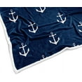 thumbnail image 5 of Nautical Anchor Stuff Gifts Blanket for Men Teens Boys Kids Women, Navy Blue Soft Beach Coastal Boat Beachy Ideas Theme Unique Birthday Fleece Flannel Bedding Bed Couch Throw Blankets 50"X60", 5 of 5