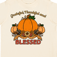 thumbnail image 4 of Inktastic Thankful Grateful and Blessed Pumpkins and Sunflower Boys or Girls Toddler T-Shirt, 4 of 5