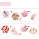 thumbnail image 3 of juego de calcetines y guantes de gel hidratantes de uso interno para blanquear y suavizar manos con pies agrietados (rosa), 3 of 5