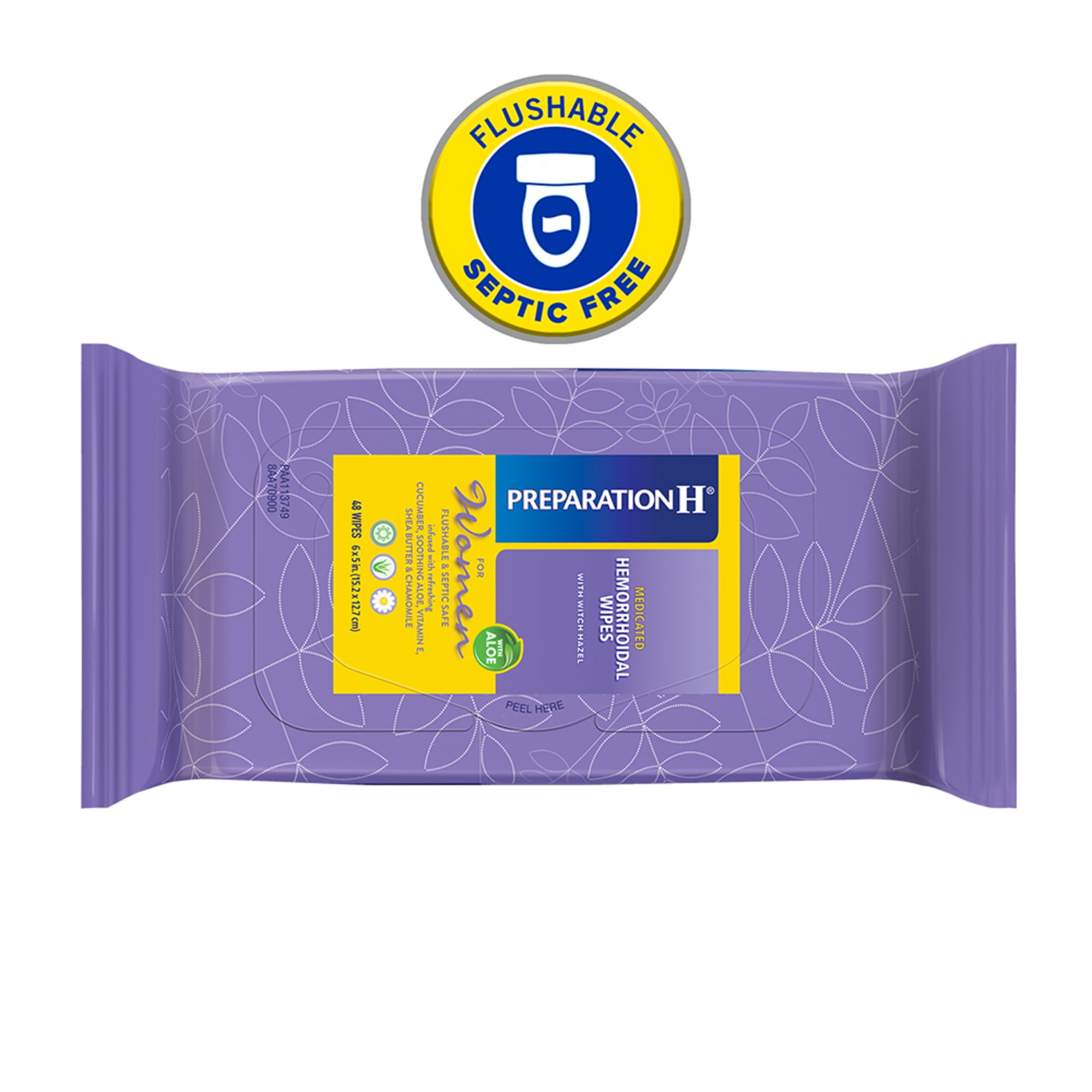 Preparation H Women's Hemorrhoid Wipes - 48 Count