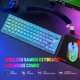 thumbnail image 2 of ZIYOULANG T50 60% Inalámbrico RGB Teclado y Mouse para Juegos 4000mAh Recargable, 64 Teclas TKL Diseño Ultracompacto, Mouse para Juegos Ligero para PC MAC PS4 Xbox Office Gamers-azul, 2 of 5
