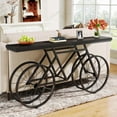 thumbnail image 3 of Tribesigns 70.9-Inch Extra Long Console Table, Narrow Sofa Table with Bicycle Metal Base, Modern Industrial Entryway Table Behind Couch Table for Living Room, Hallway, Entrance, Foyer, 3 of 7