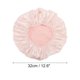 thumbnail image 2 of Gorro de Ducha Sólido Durable para Mujeres de Unique Bargains para Baño, Vacaciones, Hotel, Viaje, Satinado EVA Rosa, 2 of 3