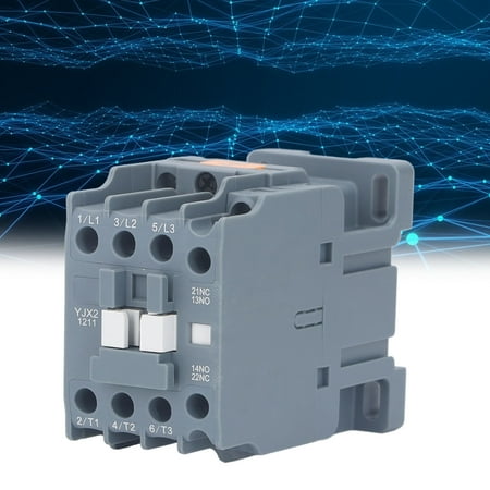 12A 3 Phase 1NO 1NC Industrial Contactor Rail Mount Motor Contactor ...