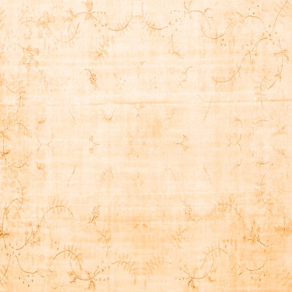 Ahgly Company Indoor Square Persian Orange Traditional Area Rugs, 4' Square