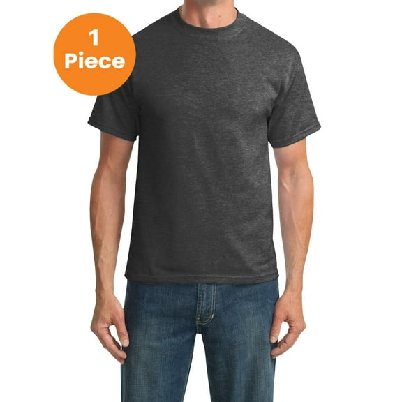 Port & Company PC55T Tall Core Blend Tee, Dark Heather Grey, XLT, Big and Tall, Big and Tall Shirts