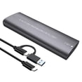 thumbnail image 2 of Caja SSD Externa M.2 NGFF/MVMe A USB 3.1 Caja SSD Con Llave M.2 (CCA Gris), 2 of 9