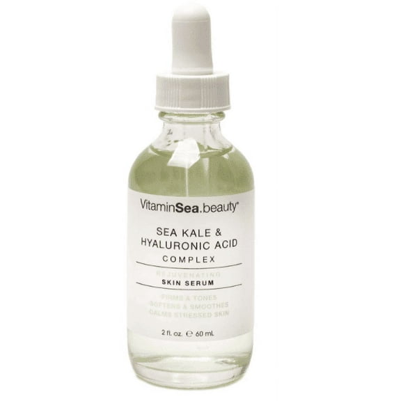 Vitamins and Sea Beauty Hyaluronic Acid Serum for Face with Sea Kale, Rejuvenating Skin, 2 fl oz