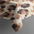 thumbnail image 3 of Beige and Brown Leopard Pattern Rectangle Tablecloth 60"x84",Waterproof Polyester Rectangle Table Cloth, Wipeable Spillproof Polyester Tablecloth for Dining, Camping, Indoor and Outdoor, 3 of 5