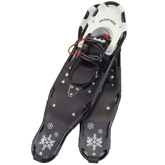 SNOWTREK Aluminum Snowshoes with Carrying Bag - One Pull Adjustable Harness