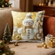 thumbnail image 4 of Ireezec Linen Christmas Pillow Cover Holiday Decor Sofa Cushion Ca Farmhou Style Decorative Throw Pillow Cover for Living Room Bedroom asonal Home Accents, 4 of 6
