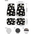thumbnail image 2 of Leopard Print Car Floor Mats Set of 4,Leopard Animal Skin Pattern Vehicle Front Rear Carpets Mat Decorative Car Floor Carpets Rugs Non-Slip Auto Car Accessories Universal Fit for Car SUV Truck Van, 2 of 4
