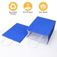 thumbnail image 3 of Hengbo 20 Pcs Gift Bags with Handles Paper Gift Bags 8 x 4.3 x 10.7 inch Kraft Paper Bags Craft Gift Bags for Party Favors Grocery Shopping Blue, 3 of 7