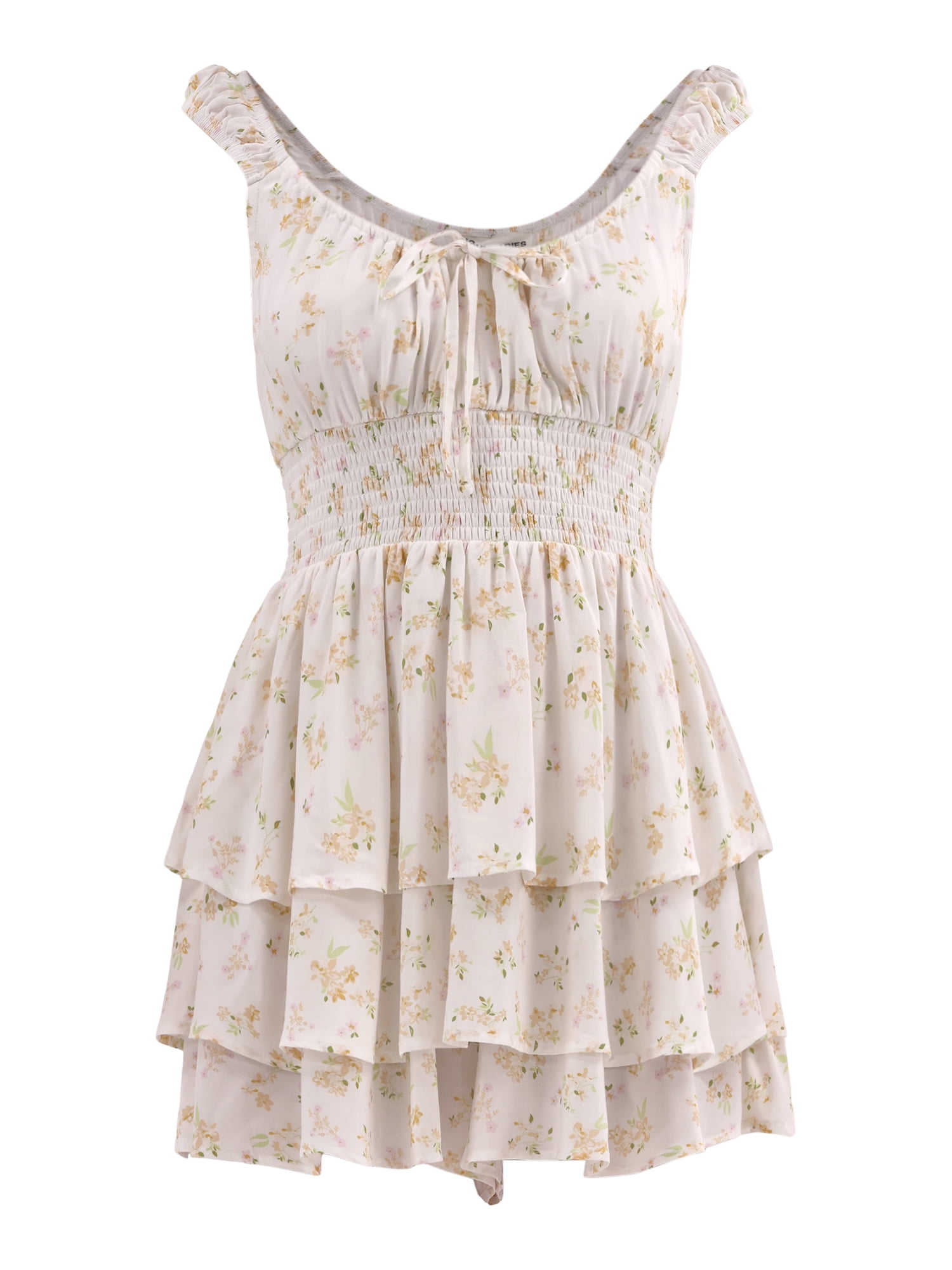 No Boundaries Romper with Puff Sleeves, Women's