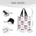 thumbnail image 3 of Hirioo Cartoon Poodle Dog for Tote Bag for Women, Quilted Shoulder Bag with Zipper, Large Capacity Handbags for Casual, Travel, Work, 3 of 7
