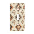 thumbnail image 2 of Yayeee Toggle Light Switch Wall Plate 1-Gang 4.5"x2.7" Home Decorative Outlet Cover, Geometric Designs, 2 of 7