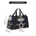 thumbnail image 3 of Balery Modern Abstract Colorful Skull C Bolsa de Gimnasio para Mujeres, Bolsa de Viaje con Bolsillo Húmedo, Bolsa de Fin de Semana para Mujeres, Bolsa de Viaje Resistente al Agua, 3 of 7