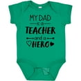 thumbnail image 3 of Inktastic My Dad is a Teacher and a Hero Boys or Girls Baby Bodysuit, 3 of 5