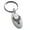Silver, variant on Stainless Steel Rising Phoenix Blaze Engraved Small Oval Charm Keychain Keyring