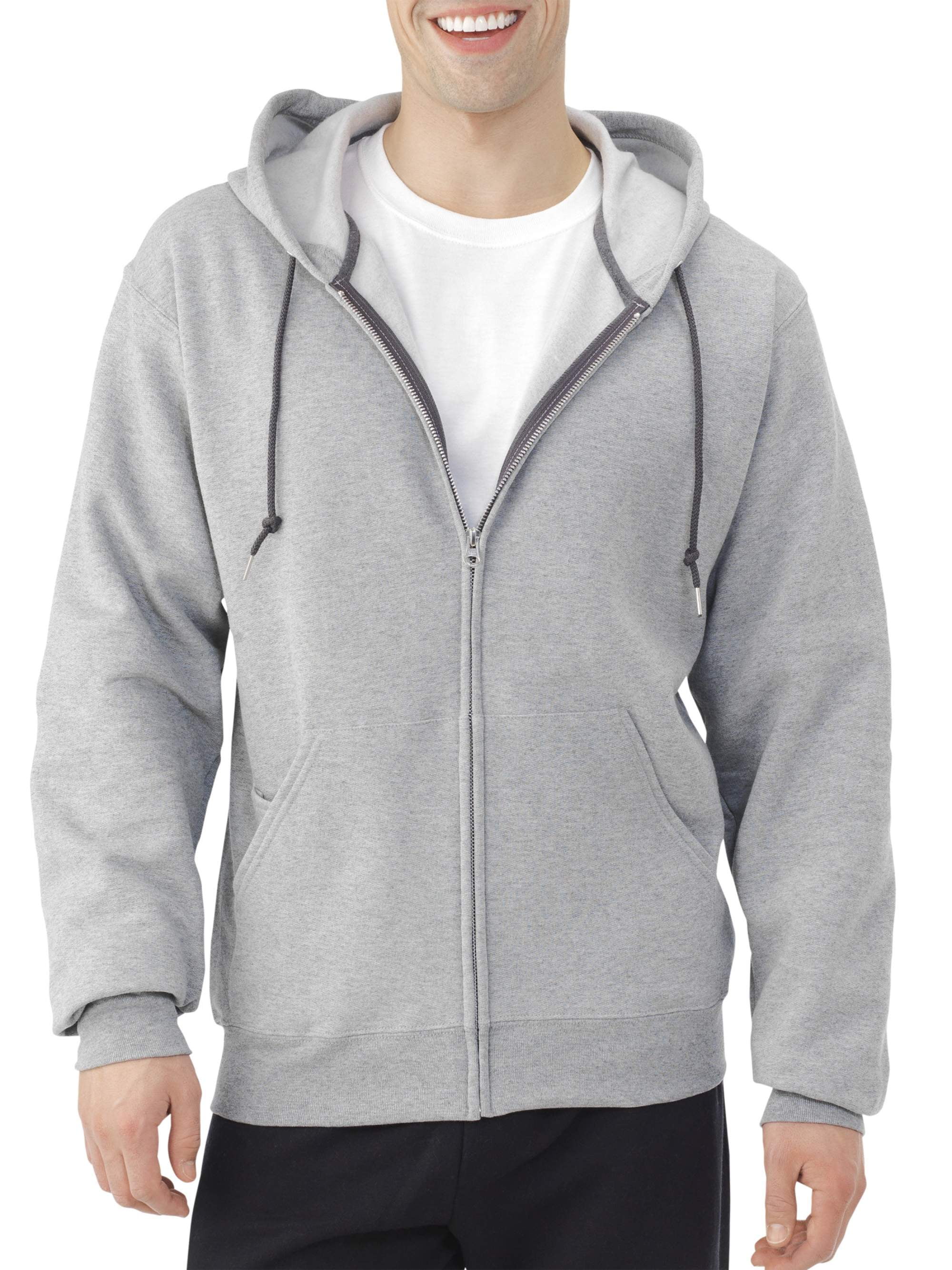 fruit of the loom men's dual defense eversoft fleece full zip hooded sweatshirt