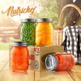 thumbnail image 3 of Mason Jars with Lids - 16oz DIY Magnetic Spice Jar Glass Container w/ Airtight Lid and Band - Ideal for Meal Prep, Overnight Oats, Jelly, Jam, Honey, Candles, Crafts, Wedding Favors (4 Pcs), 3 of 8
