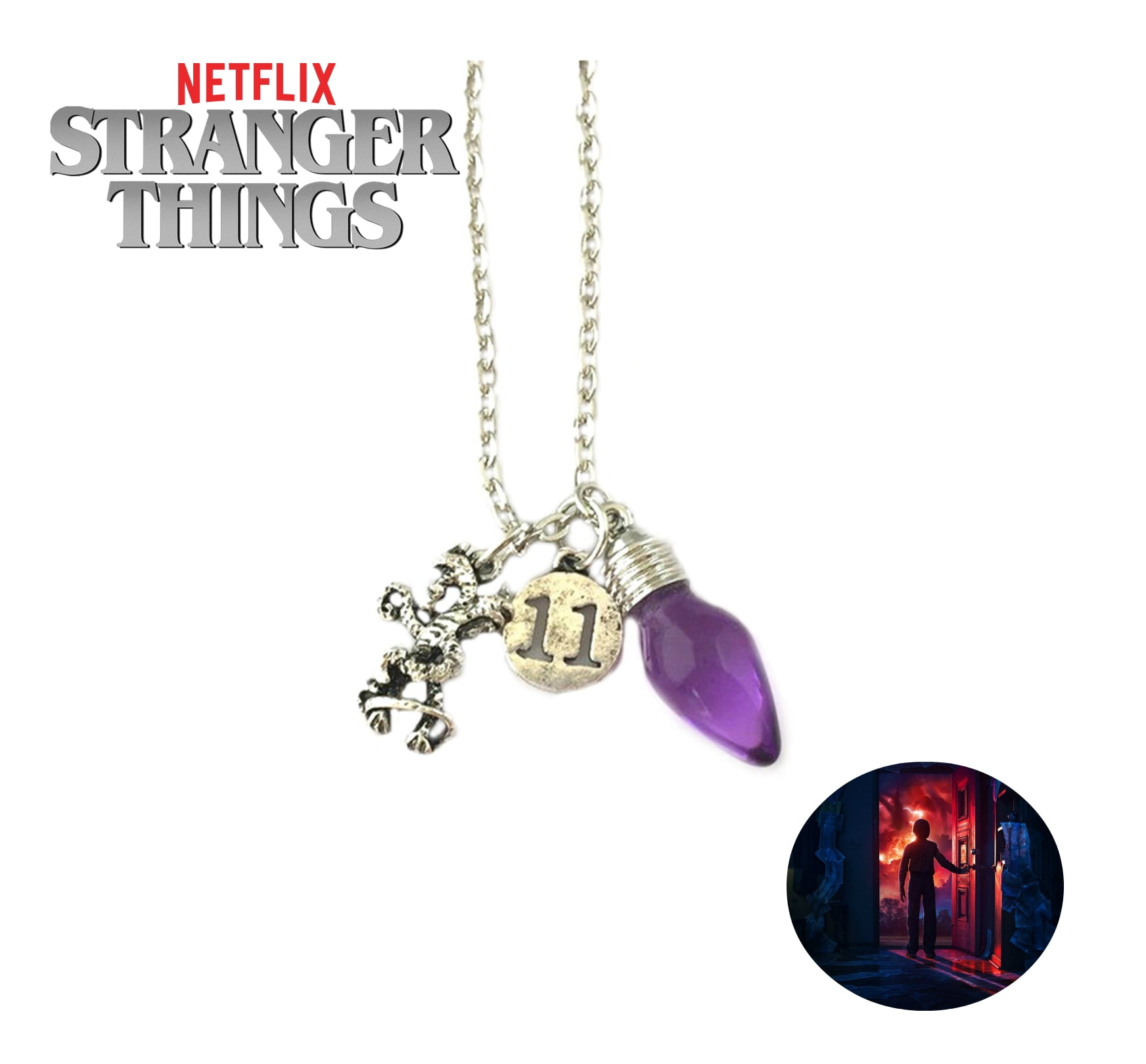 Stranger Things Demogorgon Pendant Jewellery TV Show Necklace Eleven Quality Stranger Things Demogorgon Pendant Jewellery TV Show Necklace Eleven Quality