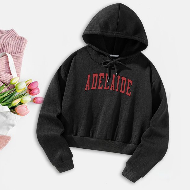 Sudadera con capucha de manga larga, ropa con capucha, sudadera con capucha, sudadera con cordón para mujer, para vacaciones, salir, acampar, oficina SG