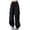 Black #1, variant on Women's Drawstring Elastic Waist Loose Pants Casual Flap Pocket Cargo Pants Trousers Black M