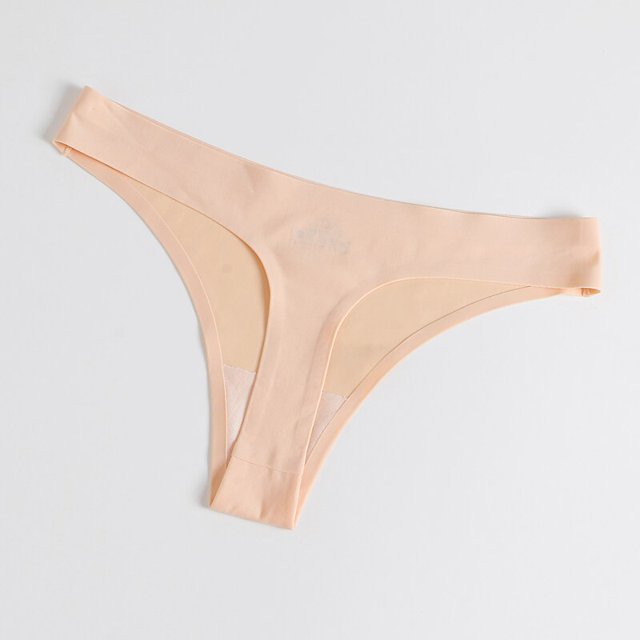 TrowBridge-bragas lisas y sencillas para mujer, Tanga Sexy sin costuras, ropa interior para chica, lencería amigable con la piel, ropa interior de satén de seda