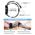 thumbnail image 5 of FL One Click No Gap Braided Bands Compatible with Samsung Galaxy Watch 7 6 4 5 FE Band 40mm 44mm/Galaxy Watch 6 4 Classic 47mm 43mm 42mm 46mm/Watch 5 Pro 45mm, 20mm Elastic Nylon Sport Strap, 5 of 7