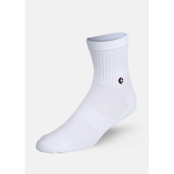 White | Mens Low Crew Socks