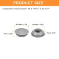 thumbnail image 2 of Uxcell 15pack Silicone Plugs, Rubber Round Snap in Locking Hole Plugs Waterproof Hole Plug for 15.5-17mm Hole, Grey, 2 of 5