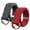 Gray & Red, variant on 2-Pack Canvas Web Belt Metal Double D Ring Buckle for Men Women Casual Cloth Military Style Belt