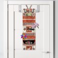 thumbnail image 2 of Ethnic Hanging Pocket Organizer, South American Traditional Ornaments with Llama and Folk Motifs, Printed Polyester Storage Bag with Pockets, 9" x 27", Burnt Sienna Brown, 2 of 2