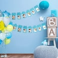 thumbnail image 5 of LNGOOR 1st Birthday Baby Photo Banner, Monthly Milestone Photograph Bunting Garland, First Birthday Celebration Decoration for Newborn to 12 Months (Blue), 5 of 6