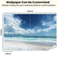 thumbnail image 3 of Peel and Stick Wallpaper Waterproof Summer beach sea clear sky Wall Mural Decor Self Adhesive and Removable 100in x 144in, 3 of 8