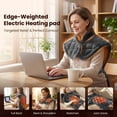 thumbnail image 2 of BOB AND BRAD Heating Pad for Neck, Shoulders and Back, Electric Heat Pad, Edge-Weighted Design, Fast Heating, Gift for Women Men 24"x33", 2 of 10