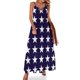 thumbnail image 1 of Vestido sin mangas con estrellas en azul, vestidos de mujer para mujer 2024, vestido de dama de honor para mujer, 1 of 7