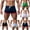 Blue, variant on Dovford Mens Fashion Built-in Pouch Running Bodybuilding Workout Gym Athletic Shorts