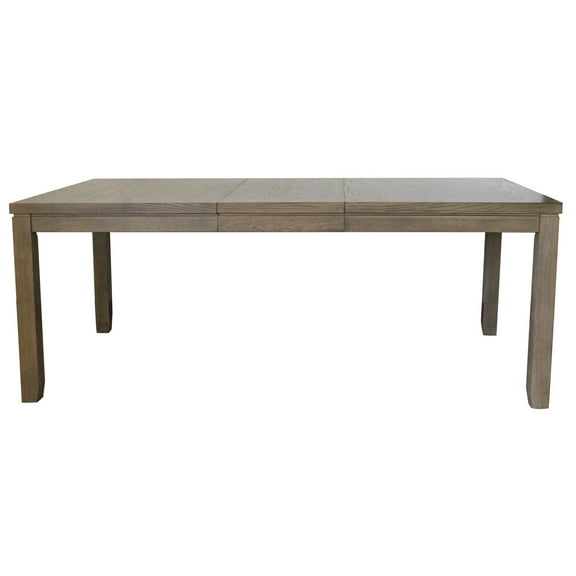 Extendable Dining Table - Acacia Wood Table Seats 6-8 - Brown Kitchen Table