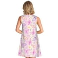 thumbnail image 2 of Bixox colorful Butterflies Print Women's Sleeveless A-Line Dress with Pockets, Casual Knee-Length Tank Dress for Summer-Small, 2 of 7
