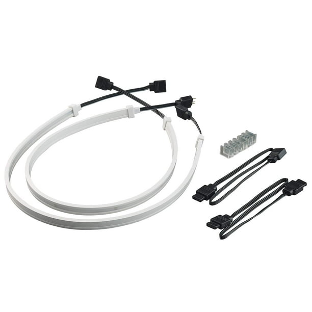 Light Strip SilverStone Technology LS04, 450 mm, ARGB, paquete de 2